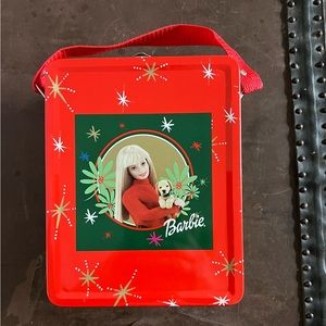 Like New Barbie Holiday Tin Lunchbox from 2000